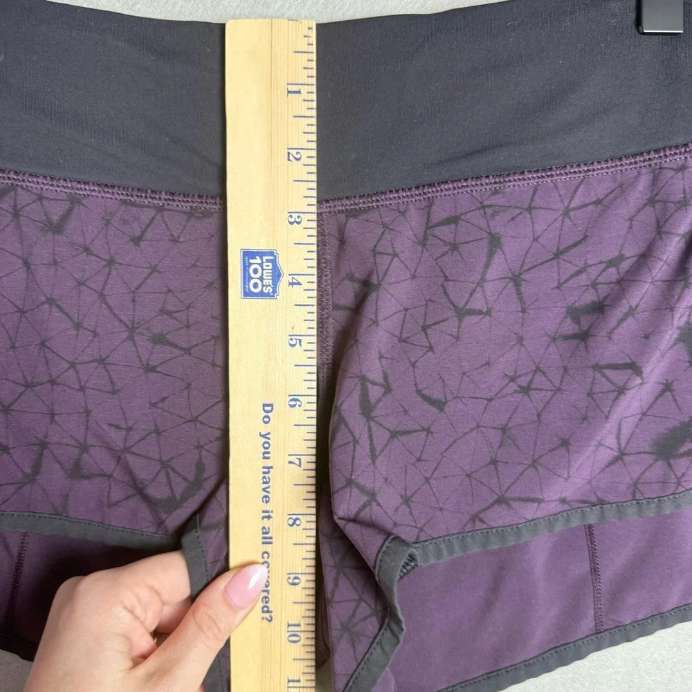 Lululemon Womens Speed Up Short 4-way Stretch Star Crushed Black Cherry size 6 - Picture 10 of 11